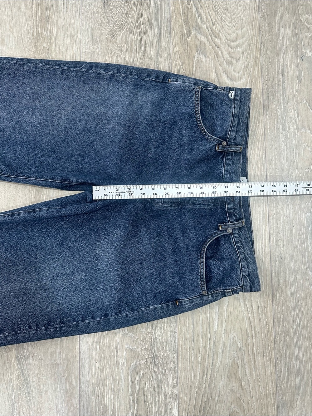 Citizens of Humanity Annina High Rise Wide Raw Hem Jeans Tagged 31 Measured 34 - Picture 8 of 10
